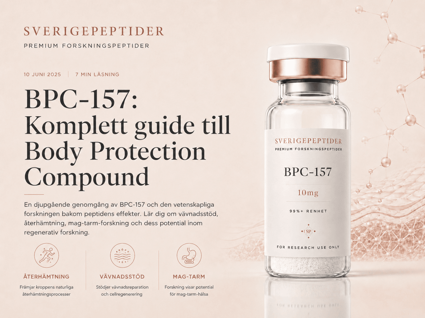 BPC-157: komplett guide till Body Protection Compound